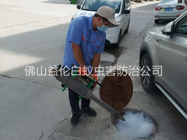 更楼下水道热烟雾灭杀蚊虫、蟑螂工程